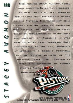 1996-97 Metal #110 Stacey Augmon Back