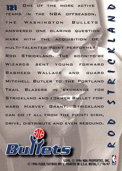 1996-97 Metal #121 Rod Strickland Back