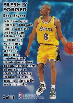 1996-97 Metal - Freshly Forged #3 Kobe Bryant Back
