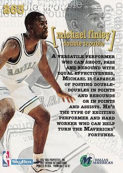 1996-97 SkyBox Premium #263 Michael Finley Back