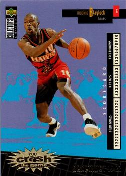 1996-97 Collector's Choice Spanish - You Crash the Game Scoring Gold #C1 Mookie Blaylock Front