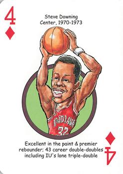 2014 Hero Decks Indiana Hoosiers Basketball Heroes Playing Cards #4♦ Steve Downing Front