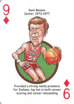 2014 Hero Decks Indiana Hoosiers Basketball Heroes Playing Cards #9♦ Kent Benson Front