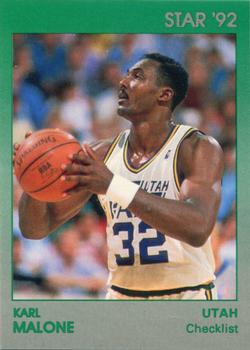 1992 Star Karl Malone - Glossy #1 Karl Malone Front