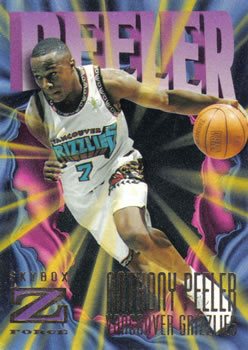1996-97 SkyBox Z-Force #136 Anthony Peeler Front