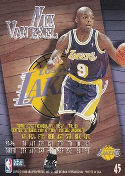 1996-97 SkyBox Z-Force #45 Nick Van Exel Back