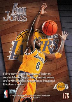 1996-97 SkyBox Z-Force #178 Eddie Jones Back