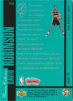 1996-97 SP - Premium Collection #PC34 David Robinson Back