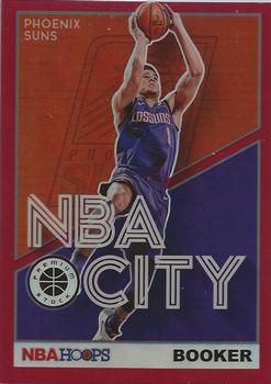 2019-20 Hoops Premium Stock - NBA City Red #26 Devin Booker Front