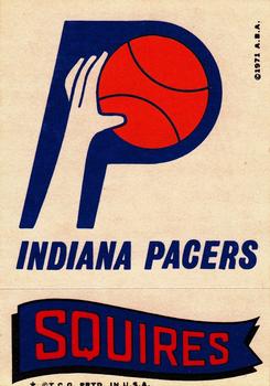 1973-74 Topps - Team Stickers #NNO Indiana Pacers / Squires Front