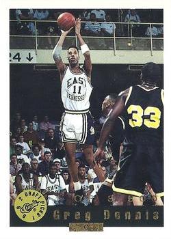 1992 Classic Draft Picks - Gold #85 Greg Dennis Front