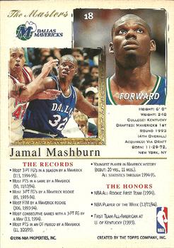 1996-97 Stadium Club - Topps Gallery Player's Private Issue #18 Jamal Mashburn Back