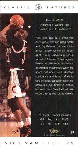 1993 Classic Four Sport #67 Nick Van Exel - NM-MT