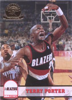 1993-94 Hoops - Fifth Anniversary Gold #182 Terry Porter Front