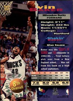 1993-94 Stadium Club - Members Only #307 Vin Baker Back