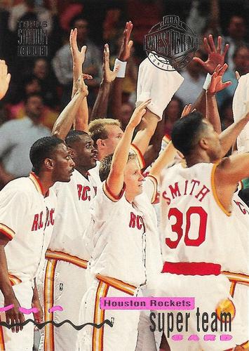 1993-94 Stadium Club - Super Teams Master Photos: Houston Rockets #10 Houston Rockets Super Team Front