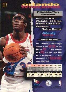 1993-94 Stadium Club - 1994 NBA Finals Super Teams Exchange #217 Orlando Woolridge Back