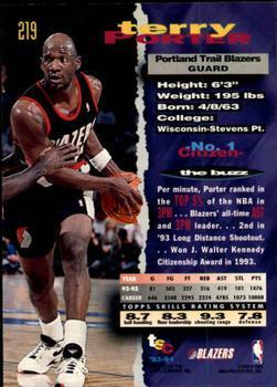 1993-94 Stadium Club - 1994 NBA Finals Super Teams Exchange #219 Terry Porter Back