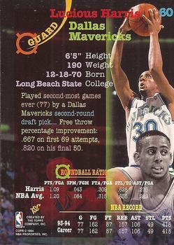 1994-95 Stadium Club - Members Only #60 Lucious Harris Back