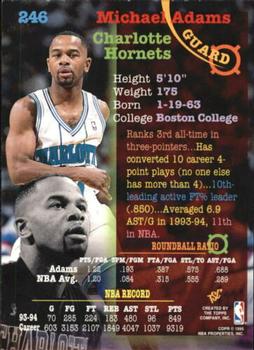 1994-95 Stadium Club - Members Only #246 Michael Adams Back