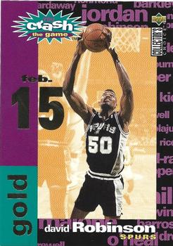 1995-96 Collector's Choice - You Crash the Game Gold: Assists/Rebounds #C11 David Robinson Front