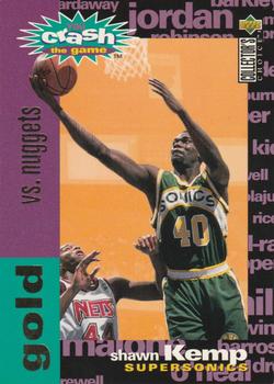 1995-96 Collector's Choice - You Crash the Game Gold: Scoring #C21 Shawn Kemp Front