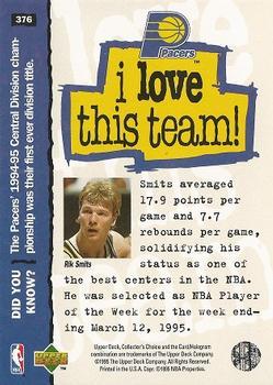 1995-96 Collector's Choice - Player's Club #376 Rik Smits Back