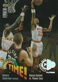 1995-96 Collector's Choice - Platinum Player's Club #361 Houston Rockets vs. Phoenix Suns Front