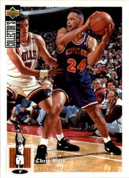 1995-96 Collector's Choice European Stickers #131 Chris Mills Front