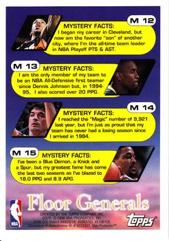 1995-96 Topps - Mystery Finest Refractors #M13 Gary Payton Back