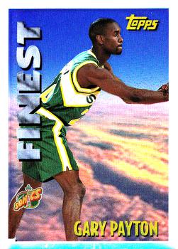 1995-96 Topps - Mystery Finest Refractors #M13 Gary Payton Front