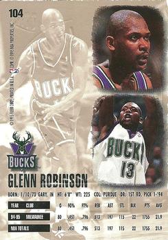 1995-96 Ultra - Gold Medallion #104 Glenn Robinson Back