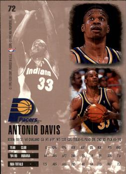 1995-96 Ultra - Gold Medallion #72 Antonio Davis Back