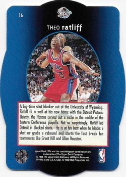 1996 SPx - Gold #16 Theo Ratliff Back