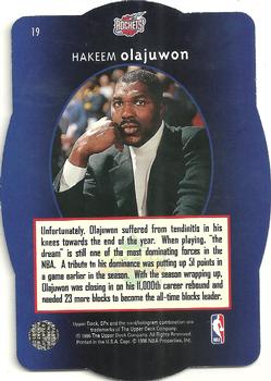1996 SPx - Gold #19 Hakeem Olajuwon Back
