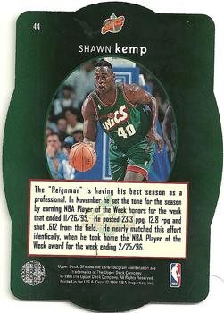 1996 SPx - Gold #44 Shawn Kemp Back