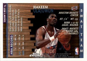 1996-97 Topps Chrome - Season's Best #24 Hakeem Olajuwon Back