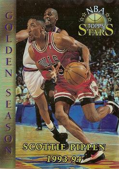 1996-97 Topps Stars - Finest Refractors #86 Scottie Pippen Front