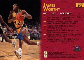 1996-97 Topps Stars - Finest Refractors #150 James Worthy Back