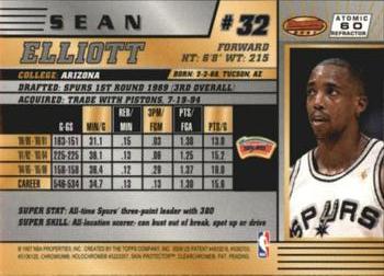 1996-97 Bowman's Best - Atomic Refractors #60 Sean Elliott Back