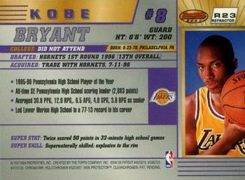 1996-97 Bowman's Best - Refractors #R23 Kobe Bryant Back