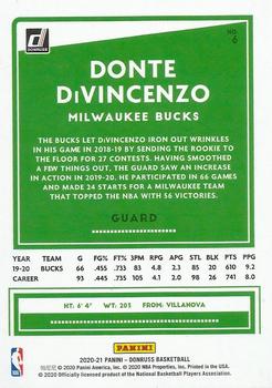 2020-21 Donruss #6 Donte DiVincenzo Back