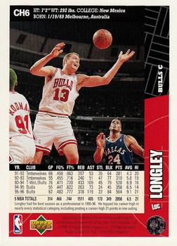 1996-97 Collector's Choice Chicago Bulls #CH6 Luc Longley Back