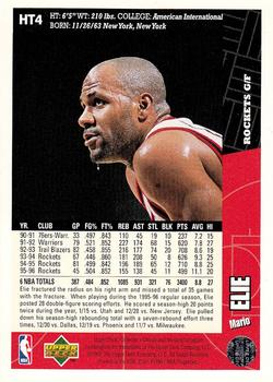 1996-97 Collector's Choice Houston Rockets #HT4 Mario Elie Back