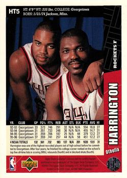 1996-97 Collector's Choice Houston Rockets #HT5 Othella Harrington Back