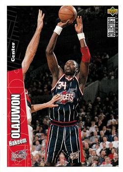 1996-97 Collector's Choice Houston Rockets #HT8 Hakeem Olajuwon Front