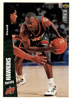1996-97 Collector's Choice Seattle SuperSonics #ST2 Hersey Hawkins Front