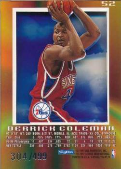 1996-97 E-X2000 - Credentials #52 Derrick Coleman Back