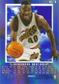 1996-97 E-X2000 - Credentials #67 Shawn Kemp Back