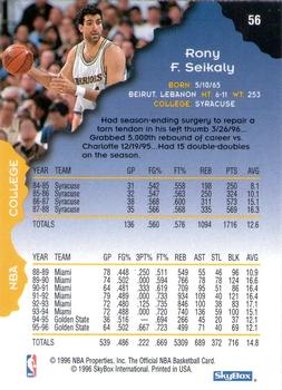 1996-97 Hoops - Silver #56 Rony Seikaly Back